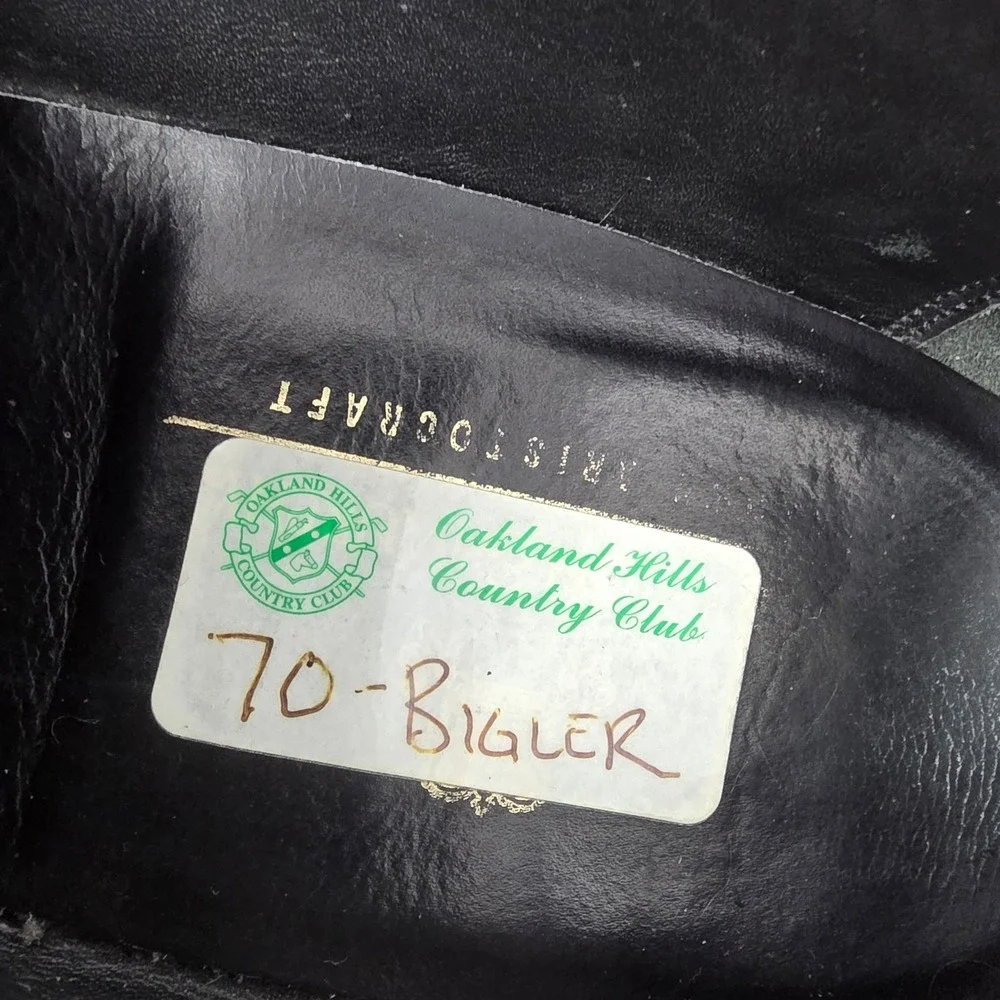 Johnston & Murphy Tassel Loafers Mens 10 D Aristocraft Black Leather Dress Shoes